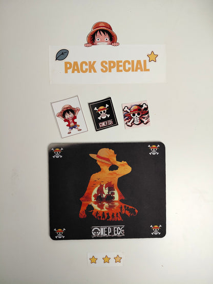 Tapis de souris One Piece + 3 Stickers
